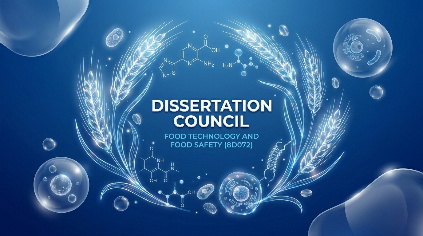 Диссертационный совет по направлению подготовки  8D072 Производственные и обрабатывающие отрасли: 8D07201 (6D072700) Технология продовольственных продуктов; 8D07202 (6D073500) Пищевая безопасность