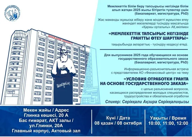 МЕМЛЕКЕТТІК ТАПСЫРЫС НЕГІЗІНДЕ ГРАНТТЫ ӨТЕУ ШАРТТАРЫ