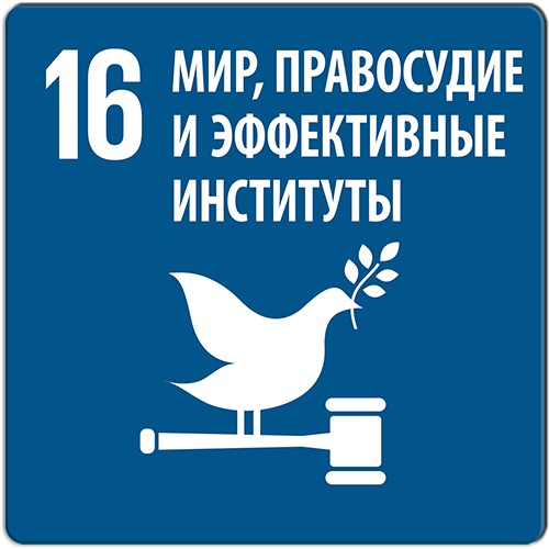 Цель 16. Мир, правосудие и эффективные институты