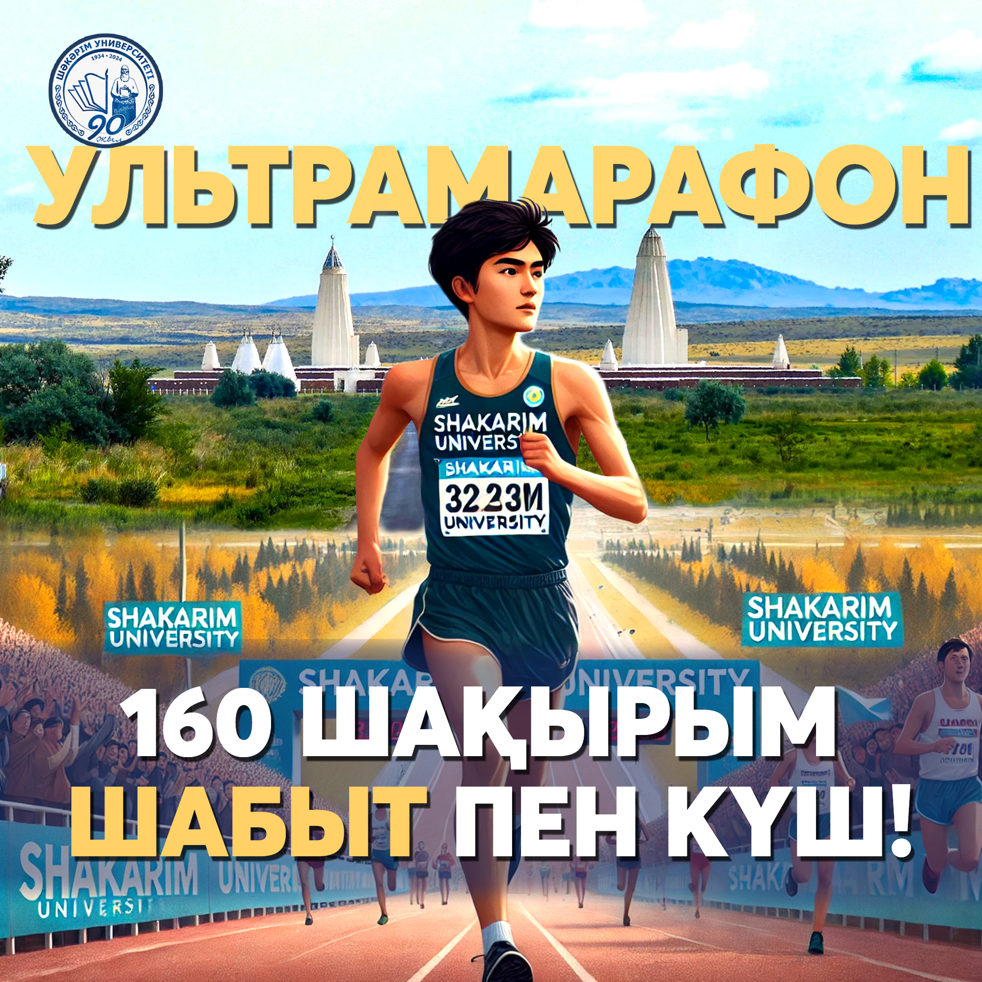 160 шақырым шабыт пен күш! Бізге қосылыңыздар!