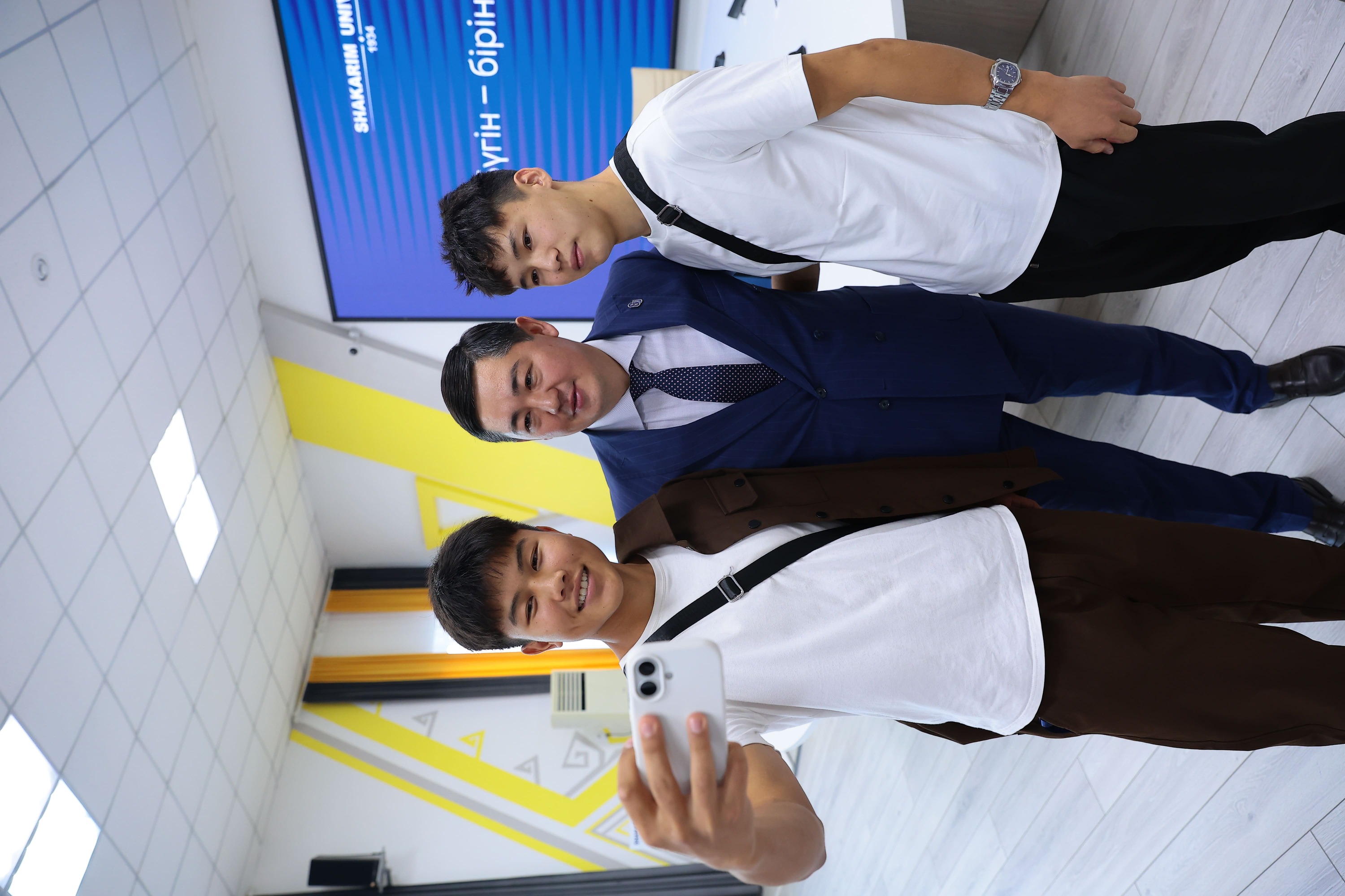 The rector met with first-year students