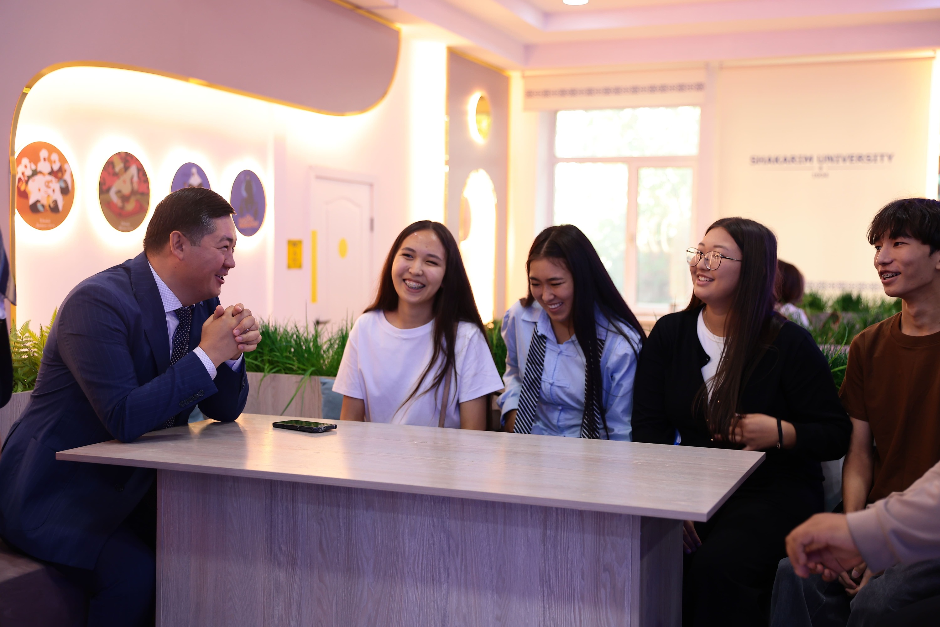 The rector met with first-year students